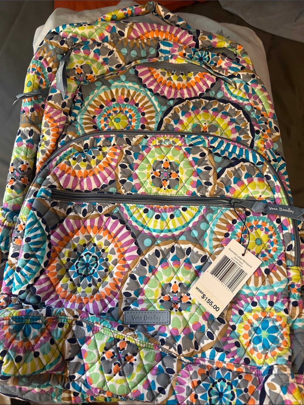 Vera Bradley Colorful Medallion Quilted Backpack